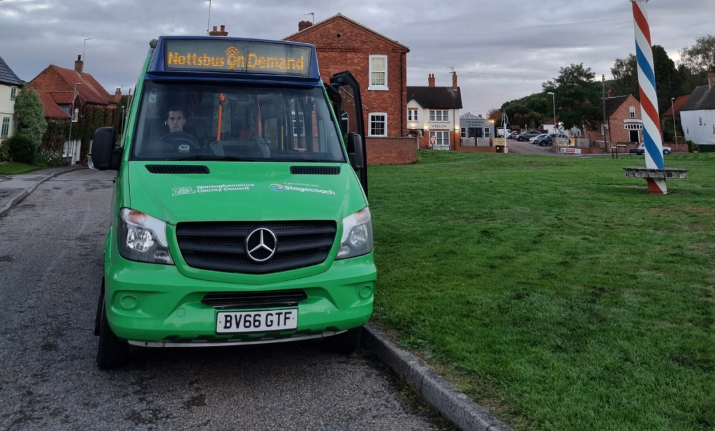 Nottsbus On Demand bus service follows its own route