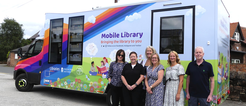 100% electric mobile library in Cheshire West