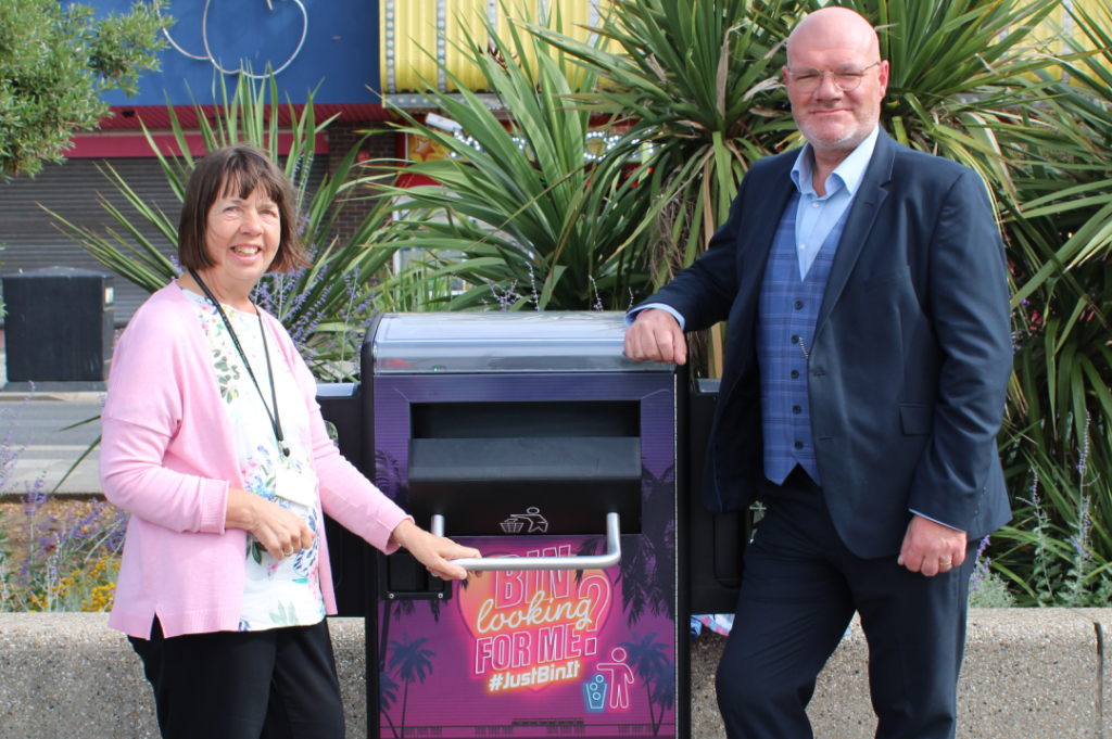 Singing bins in Southend