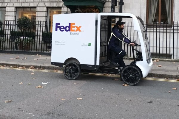 FedEx e-cargo bikes in London
