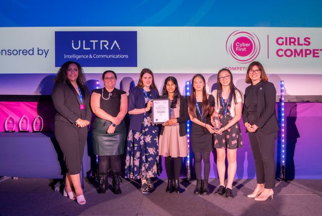 Girls’ cyber security skills recognised at CyberFirst awards