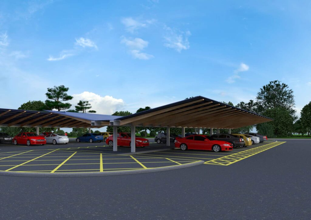 Pioneering solar car park in Salisbury